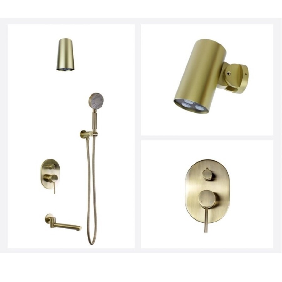 Душевая система Bronze De Luxe Scandi 14582-501BR, цвет бронза