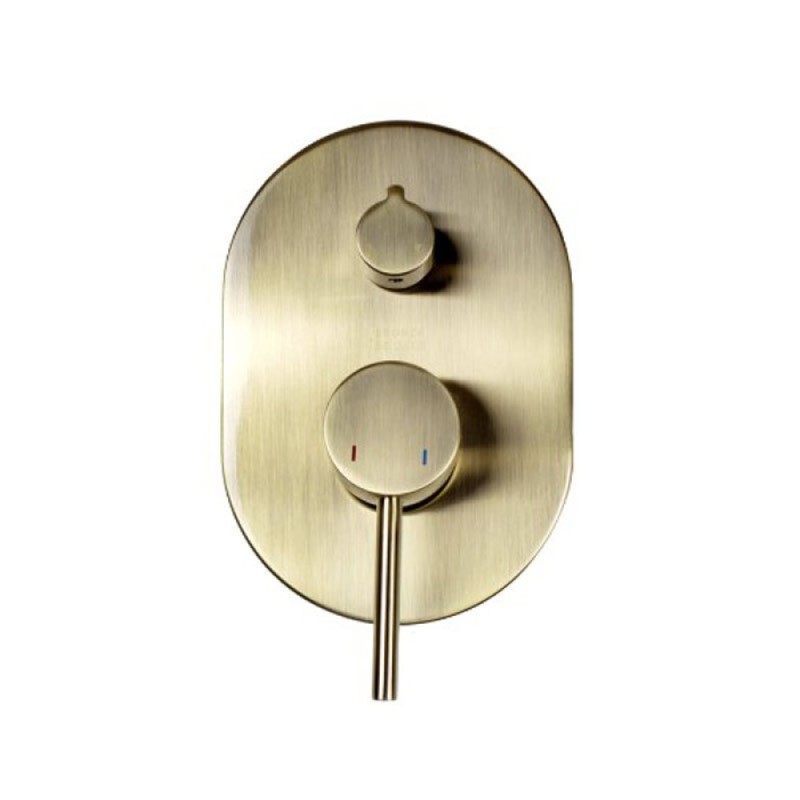 Душевая система Bronze De Luxe Scandi 14582BR, скрытый монтаж, с изливом, бронза