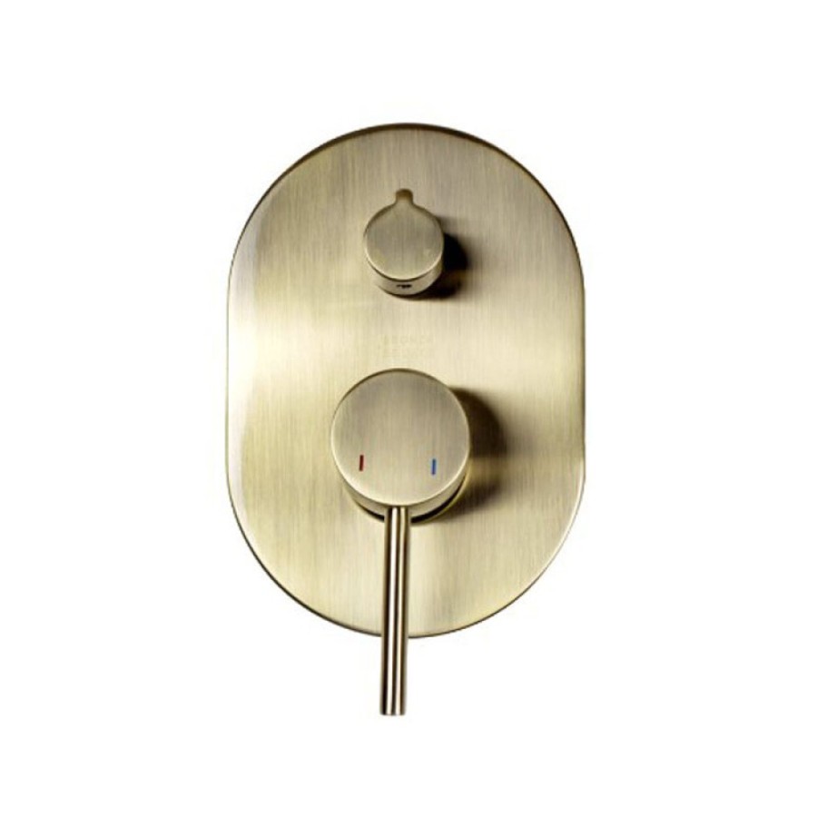 Душевая система Bronze De Luxe Scandi 14582BR, скрытый монтаж, с изливом, бронза