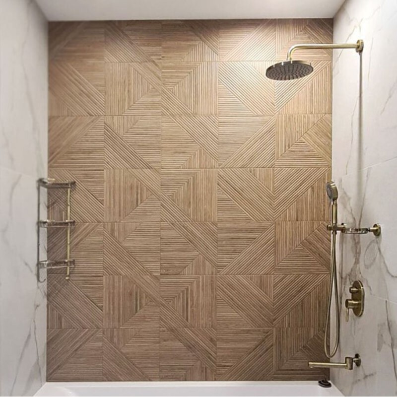 Душевая система Bronze De Luxe Scandi 14582BR, скрытый монтаж, с изливом, бронза