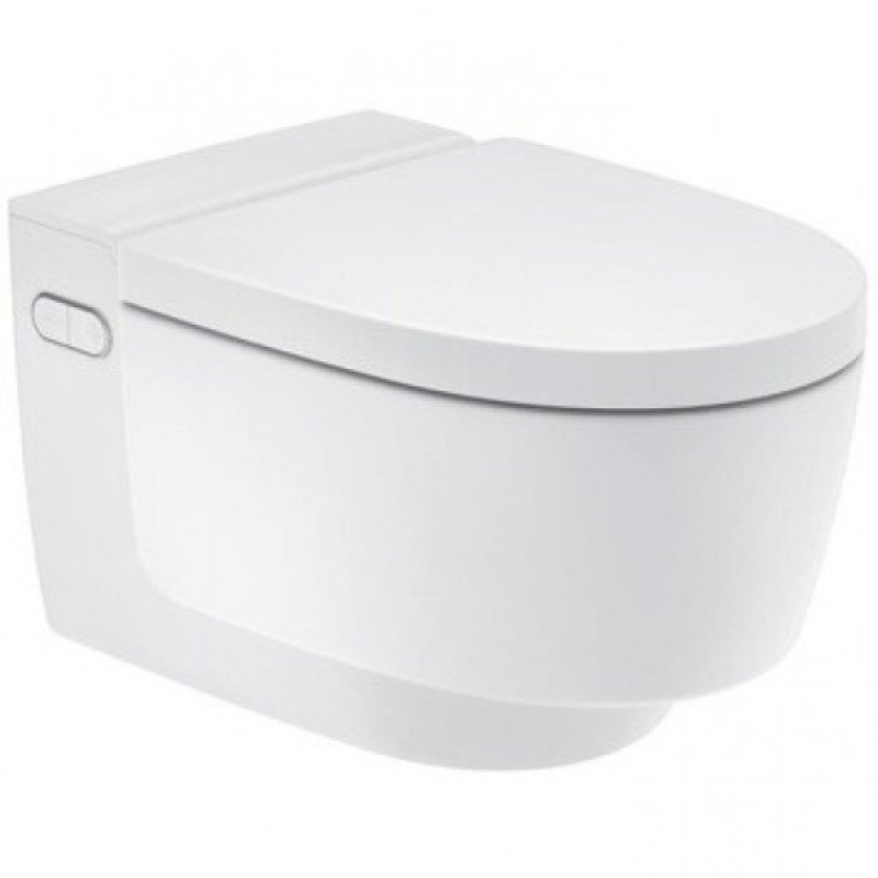 Электронный унитаз Geberit Aquaclean Mera Classic 146.204 11.1 подвесной, безободковый и крышка-биде, альпийский белый