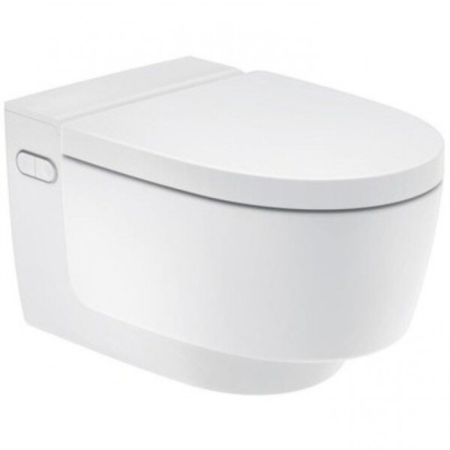 Электронный унитаз Geberit Aquaclean Mera Classic 146.204 11.1 подвесной, безободковый и крышка-биде, альпийский белый