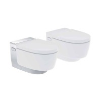 Электронный унитаз Geberit Aquaclean Mera Classic 146.204 11.1 подвесной, безободковый и крышка-биде, альпийский белый