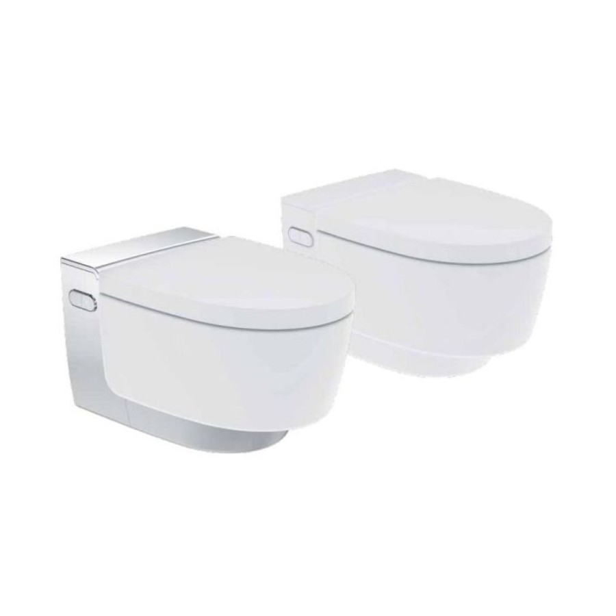 Электронный унитаз Geberit Aquaclean Mera Classic 146.204 11.1 подвесной, безободковый и крышка-биде, альпийский белый