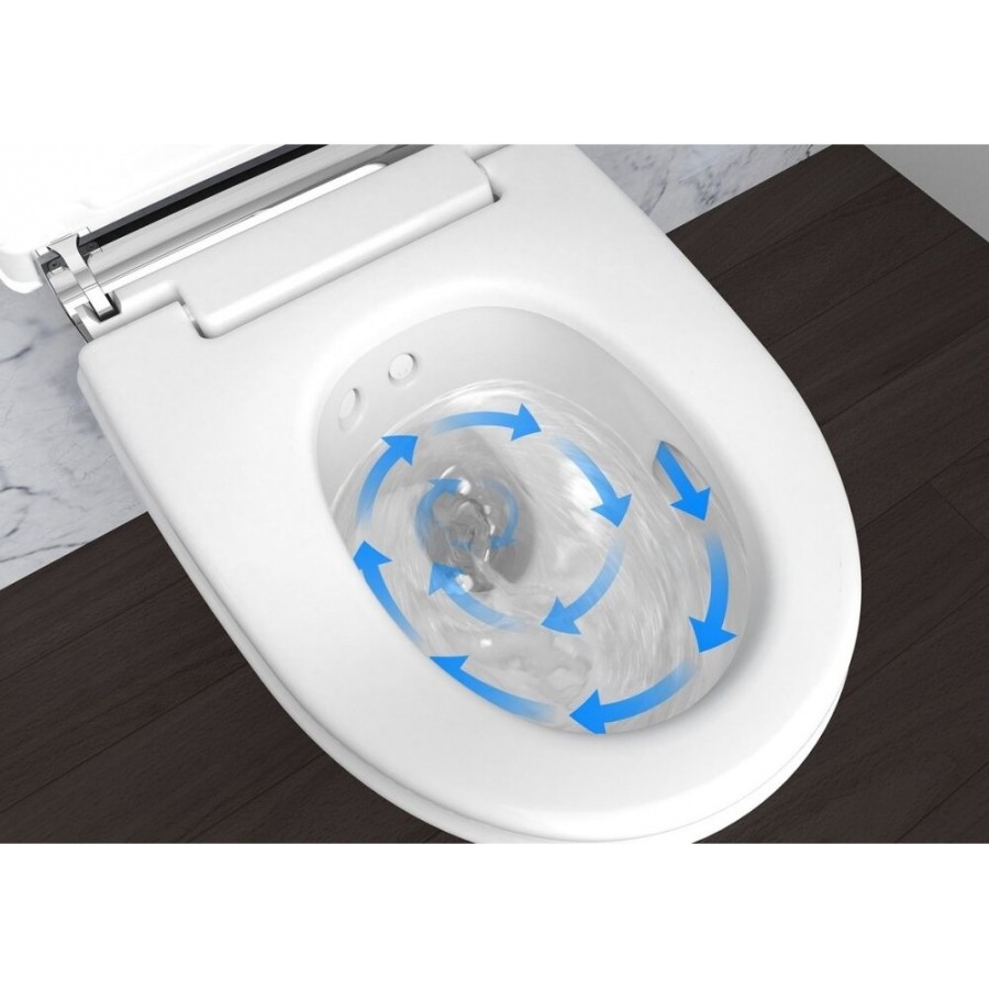 Электронный унитаз Geberit AquaClean Mera Classic 146.204.21.1 подвесной и крышка-биде, цвет глянцевый хром