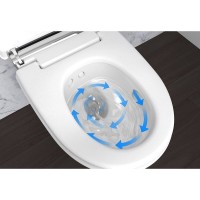Электронный унитаз подвесной Geberit AquaClean mera comfort 146.214.21.1 с функцией биде и системой удаления запахов, цвет глянцевый хром