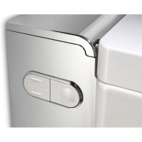 Электронный унитаз подвесной Geberit AquaClean mera comfort 146.214.21.1 с функцией биде и системой удаления запахов, цвет глянцевый хром