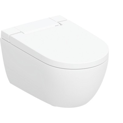 Умный электронный унитаз-биде Geberit AquaClean Alba 146.350.01.1, подвесной, безободковый, крышка микролифт, альпийский белый