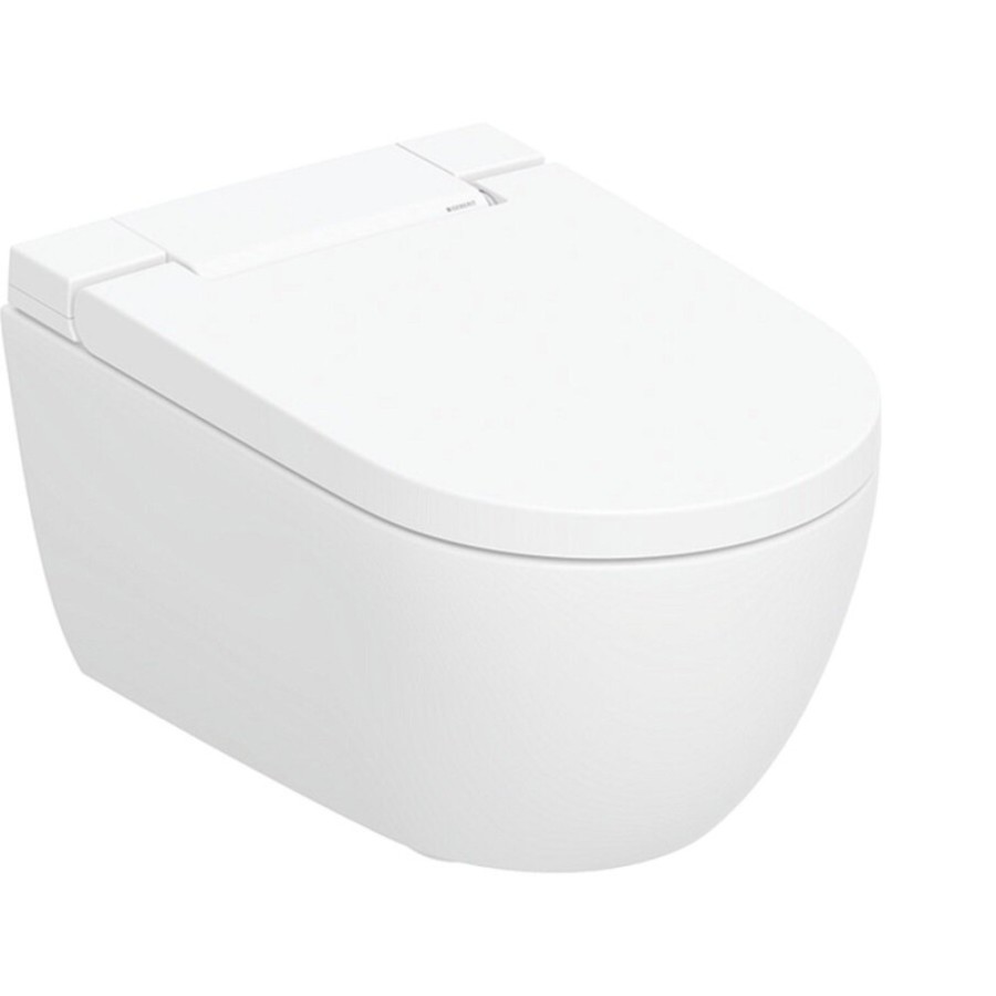Умный электронный унитаз-биде Geberit AquaClean Alba 146.350.01.1, подвесной, безободковый, крышка микролифт, альпийский белый