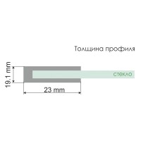 Душевая дверь в нишу WasserKRAFT Spree 14P05, 120 см, профиль никель, стекло прозрачное