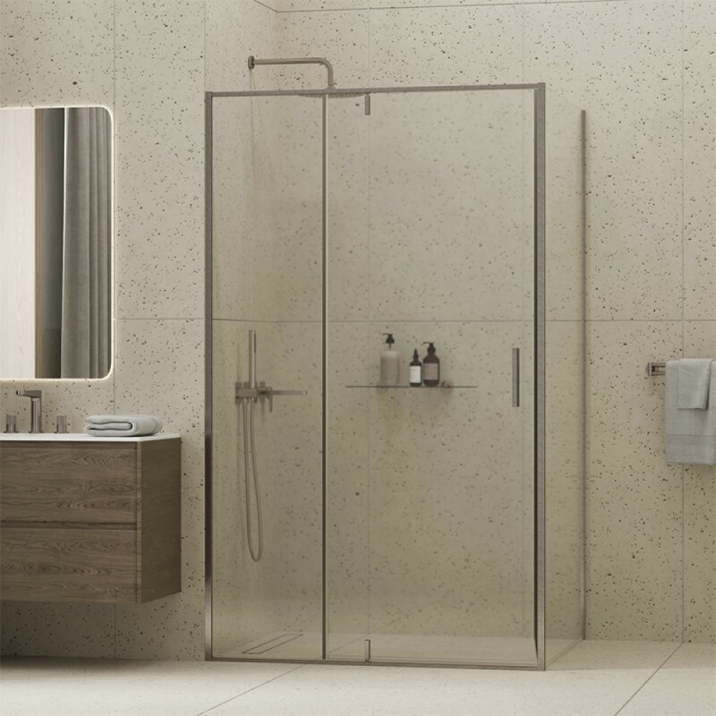 Душевой уголок WasserKRAFT Spree 14P06, 120 х 80 см, профиль никель, стекло прозрачное