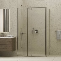 Душевой уголок WasserKRAFT Spree 14P07, 120 х 90 см, профиль никель, стекло прозрачное