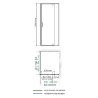 Душевой уголок WasserKRAFT Spree 14P18, 100 х 90 см, профиль никель, стекло прозрачное