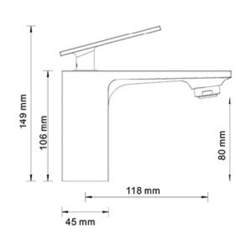 Смеситель WasserKRAFT Alme 1503 для раковины, хром