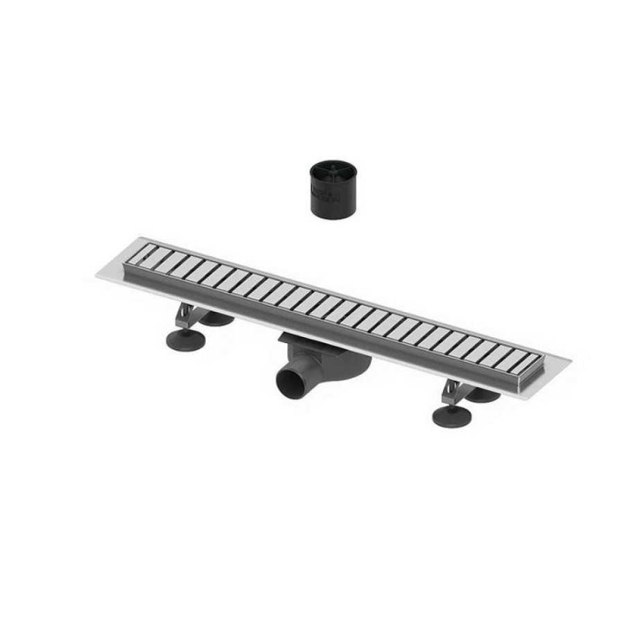 Комплект TECE Linus, 15100099, 90 см, для монтажа дренажного канала с решеткой straight с мембраной, хром матовый