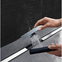 Дренажный канал для душа Geberit CleanLine 20 152.450.00.1 (154.152.00.1+154.450.00.1), хром/черная крышка