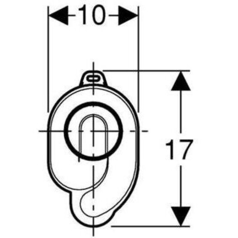 Сифон для писсуара Geberit Uniflex 152.950.11.1