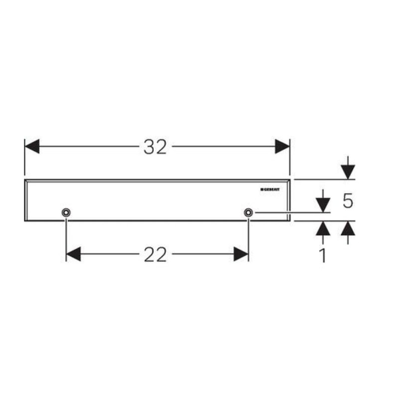 Декоративный элемент для внутристенного трапа Geberit 154.337.FW.1, нержавеющая сталь, с фиксаторами