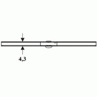 Решетка душевого канала Geberit CleanLine 154.450.KS.1 20, 30-90 см, нержавеющая сталь полированная/нержавеющая сталь матовая