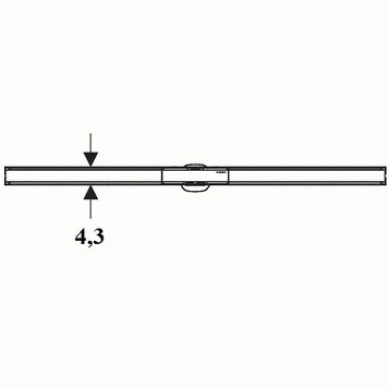 Решетка душевого канала Geberit CleanLine 154.450.KS.1 20, 30-90 см, нержавеющая сталь полированная/нержавеющая сталь матовая