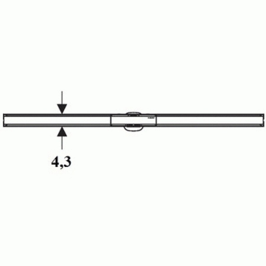 Решетка душевого канала Geberit CleanLine 154.450.KS.1 20, 30-90 см, нержавеющая сталь полированная/нержавеющая сталь матовая