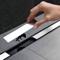 Крышка душевого канала Geberit CleanLine20 154.451.00.1, 30-130 см, тёмный металл/матовый металл