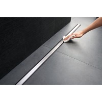 Крышка душевого канала Geberit CleanLine60 154.457.00.1, 30-130 см, вровень с полом, тёмный металл/матовый металл