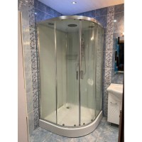 Душевая кабина Frank F409 Brilliant, 90 х 90 см, низкий поддон, стекла прозрачные, профиль хром, 155009