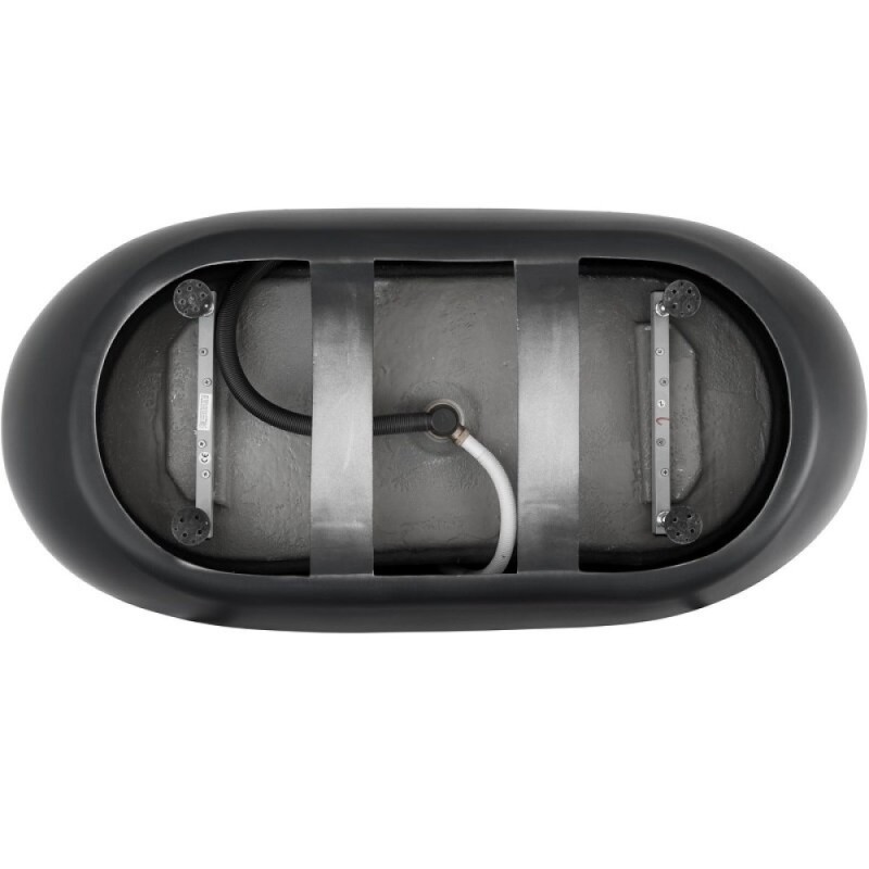 Ванна акриловая Aquanet Family Sweet 155778-GW-MB, 170 x 78 см, цвет черный матовый