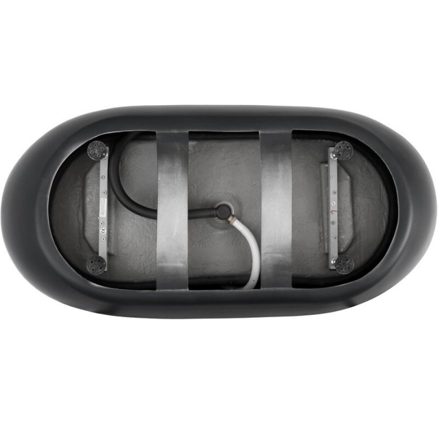 Ванна акриловая Aquanet Family Sweet 155778-GW-MB, 170 x 78 см, цвет черный матовый
