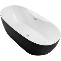 Ванна акриловая Aquanet Family Sweet 155778-GW-MB, 170 x 78 см, цвет черный матовый