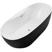 Ванна акриловая Aquanet Family Sweet 155778-GW-MB, 170 x 78 см, цвет черный матовый