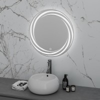 Зеркало Grossman Arma D700 70 x 70 см с подсветкой, сенсорный выключатель, гравировка, 157070