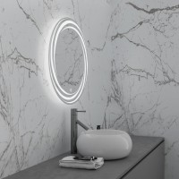 Зеркало Grossman Arma D700 70 x 70 см с подсветкой, сенсорный выключатель, гравировка, 157070