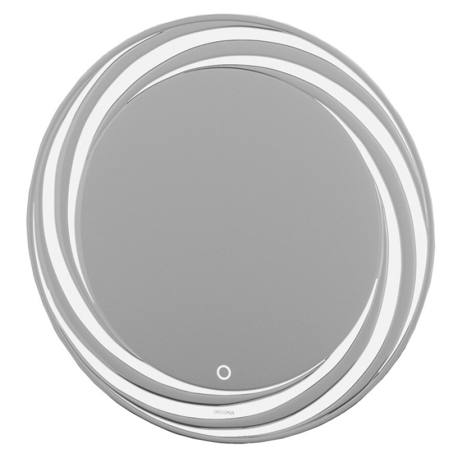 Зеркало Grossman Arma D800 80 x 80 см с подсветкой, сенсорный выключатель, гравировка, 158080