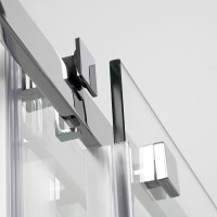 Душевой уголок WasserKRAFT Alme 15R07, 90 х 120 см, стекло прозрачное, профиль хром