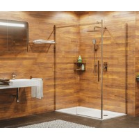Душевой уголок WasserKRAFT Alme 15R07, 90 х 120 см, стекло прозрачное, профиль хром
