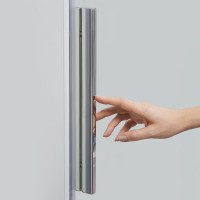 Душевой уголок WasserKRAFT Alme 15R07, 90 х 120 см, стекло прозрачное, профиль хром