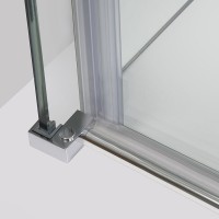 Душевой уголок WasserKRAFT Alme 15R07, 90 х 120 см, стекло прозрачное, профиль хром