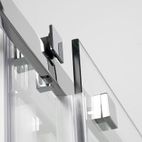 Душевой уголок WasserKRAFT Alme 15R32, 130 х 80 см, стекло прозрачное, профиль хром