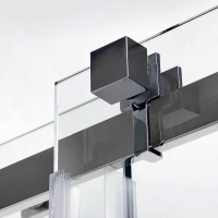 Душевой уголок WasserKRAFT Alme 15R32, 130 х 80 см, стекло прозрачное, профиль хром