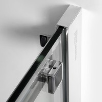 Душевой уголок WasserKRAFT Alme 15R33, 130 х 90 см, стекло прозрачное, профиль хром