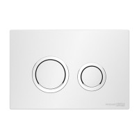 Инсталляция для унитаза WasserKraft Alme 15TLT.010.ME.WH01, механическая клавиша белая, ободки хром