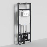 Инсталляция для унитаза WasserKraft Alme 15TLT.010.ME.CH02, механическая клавиша хром