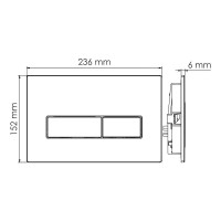 Инсталляция для унитаза WasserKraft Alme 15TLT.010.ME.MG03, механическая клавиша золото матовое