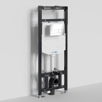 Инсталляция для унитаза WasserKraft Alme 15TLT.010.ME.CH04, механическая клавиша хром