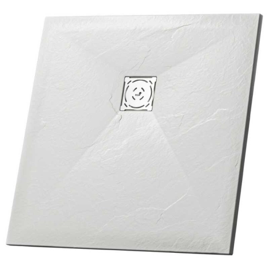 Душевой поддон RGW ST-W 100 x 100 см, квадратный, из искусственного камня, белый, 16152010-01