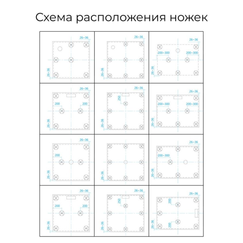 Душевой поддон RGW ST-W 75 х 75 см, квадратный, из искусственного камня, белый, 16152075-01