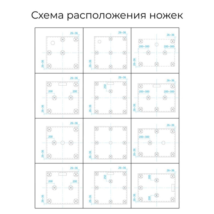 Душевой поддон RGW ST-W 75 х 75 см, квадратный, из искусственного камня, белый, 16152075-01