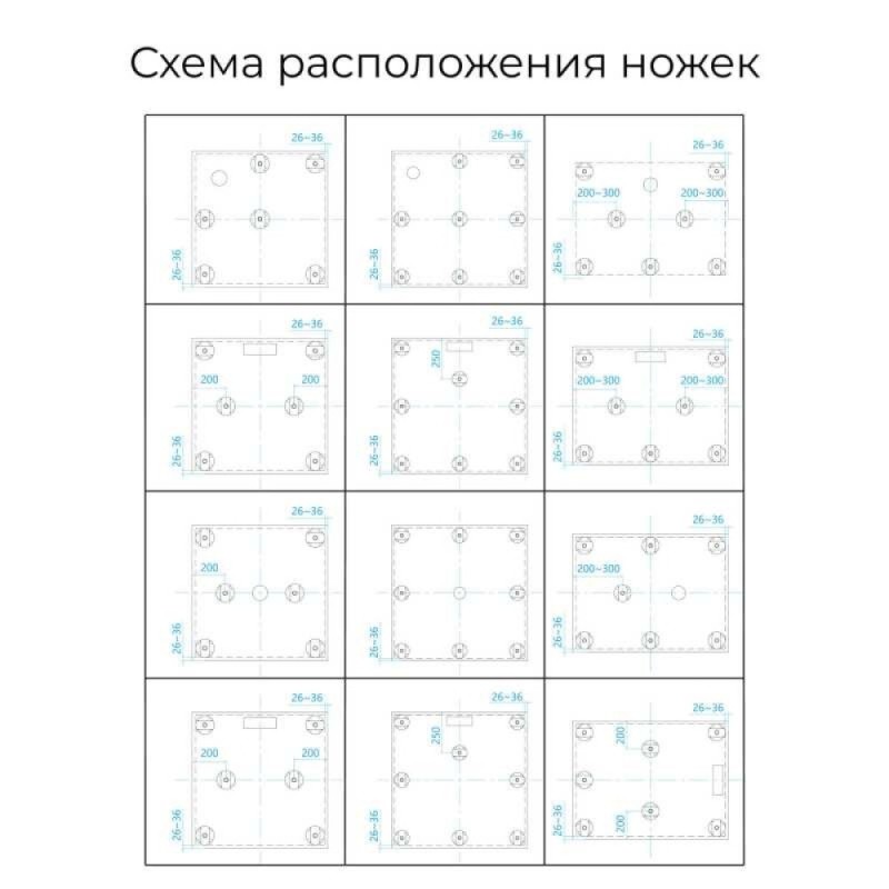 Душевой поддон RGW ST-0088G 80 x 80 см, квадратный, из искусственного камня, графит, 16152088-02